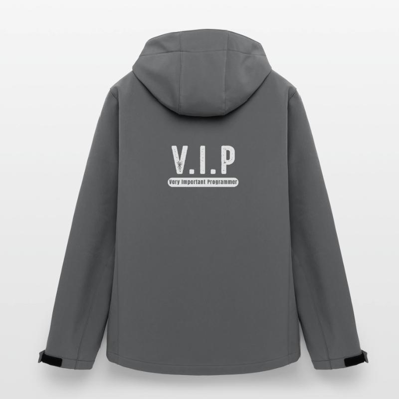 VIP Programmierer Geschenk Programmiererin Recycelte Männer Softshell-Jacke Discoverer von Stanley/Stella