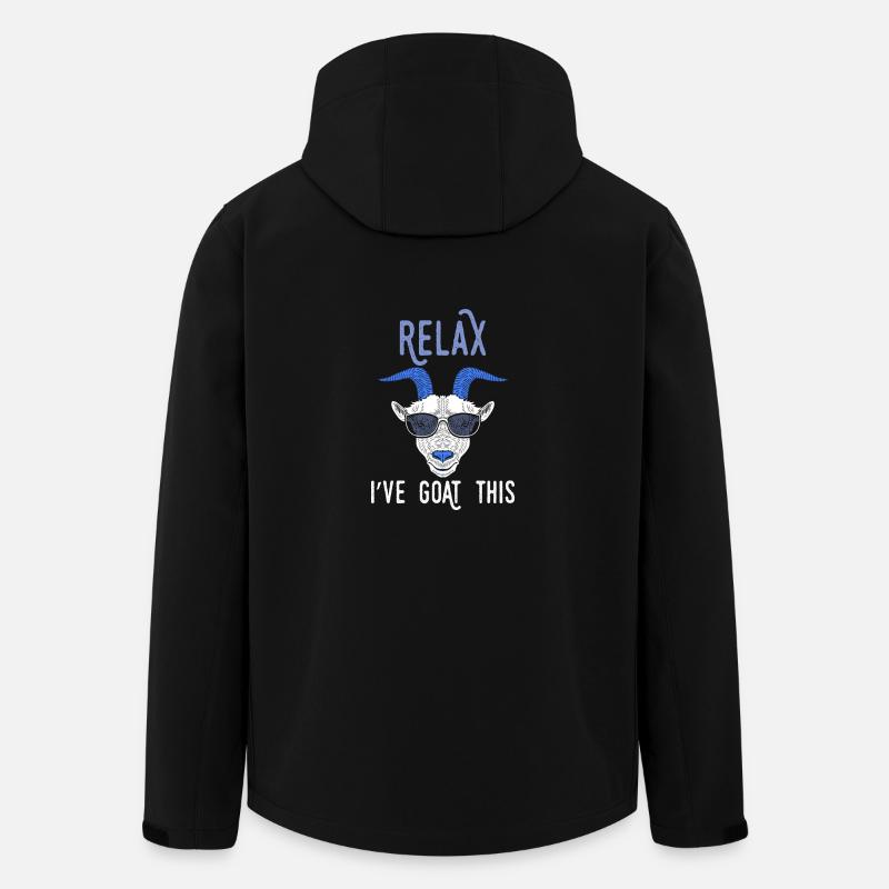 Pun Relax I've Goat This - Men’s Recycled Softshell Jacket by Stanley/Stella - black