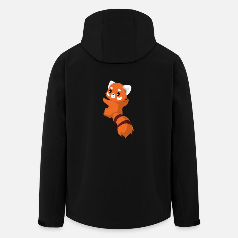 Roter Panda - Katzenbär - Niedlich - Geschenk - Recycelte Männer Softshell-Jacke von Stanley/Stella - Schwarz
