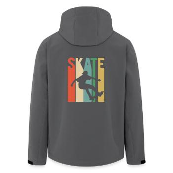 Skateboarding Skater Skateboard Skating Vintage - Recycelte Männer Softshell-Jacke von Stanley/Stella - Schwarz - Hinten - AI Model Male 185 light (185cm)