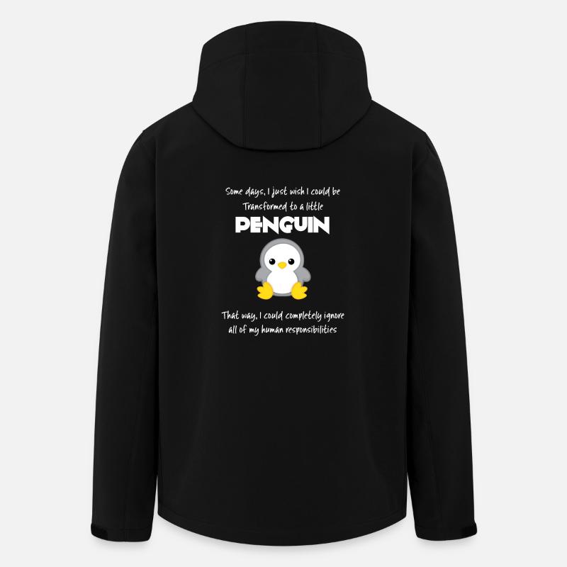 Pinguin - Erwachsen - Sarkasmus - Geschenk - Fun - Recycelte Männer Softshell-Jacke von Stanley/Stella - Schwarz