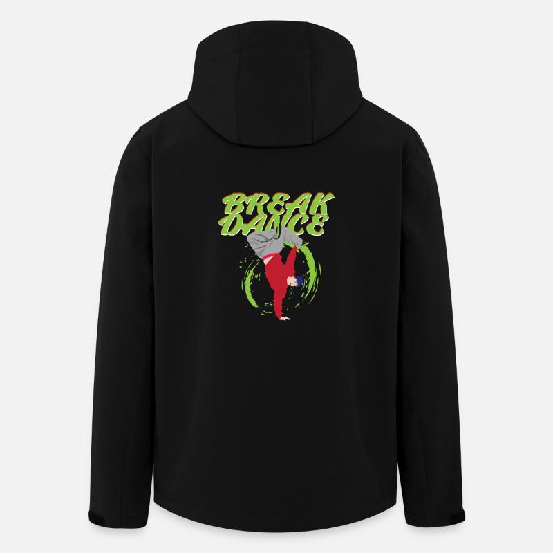 breikki - Miesten softshell-takki kierrätetystä polyesteristä Stanley/Stellalta - musta