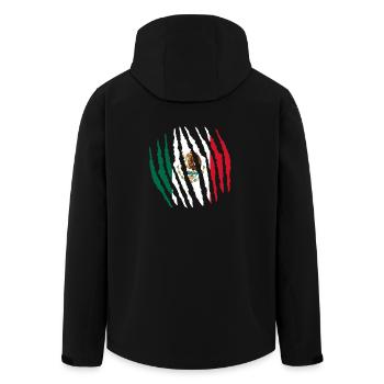 Griffe griffe origine indigène du Mexique .png - Veste softshell homme en polyester recyclé Stanley/Stella - noir - Dos - AI Model Male 185 light (185cm)