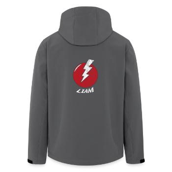 Blitz Name Shirt Superhero Superhero Liam - Men’s Recycled Softshell Jacket by Stanley/Stella - black - Back - AI Model Male 185 light (185cm)