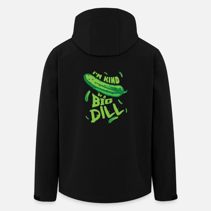 Lustige Gurke - Recycelte Männer Softshell-Jacke von Stanley/Stella - Schwarz