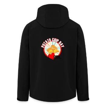 Jour Chips de pommes de terre - Veste softshell homme en polyester recyclé Stanley/Stella - noir - Dos - AI Model Male 185 light (185cm)