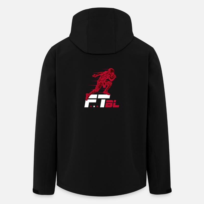 Football américain Touchdown anniversaire cadeau - Veste softshell homme en polyester recyclé Stanley/Stella - noir
