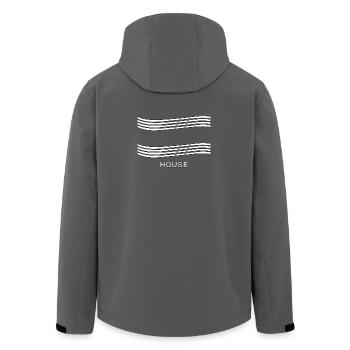 House T-Shirt - Recycelte Männer Softshell-Jacke von Stanley/Stella - Schwarz - Hinten - AI Model Male 185 light (185cm)