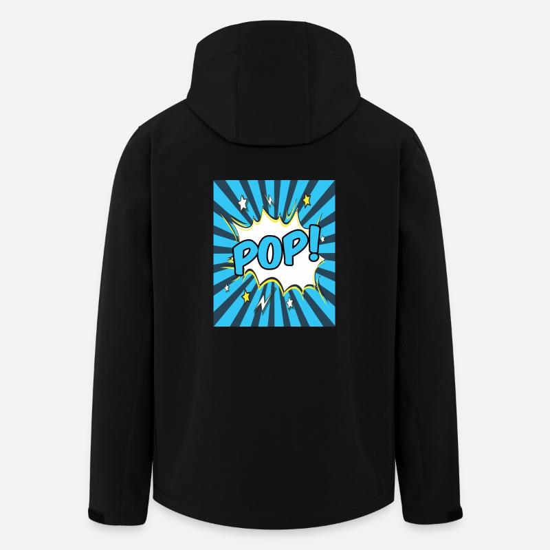 Pop Art - Men’s Recycled Softshell Jacket by Stanley/Stella - black