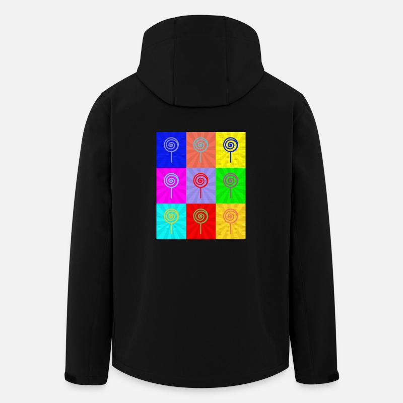 Pop Art - Men’s Recycled Softshell Jacket by Stanley/Stella - black