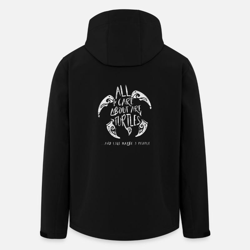Turtles Schildkröte shirt Geschenk Tier Wasser - Recycelte Männer Softshell-Jacke von Stanley/Stella - Schwarz