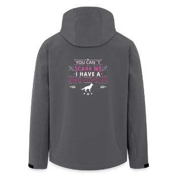 German shepherd dog scare German Shepherd Dog - Men’s Recycled Softshell Jacket by Stanley/Stella - black - Back - AI Model Male 185 light (185cm)