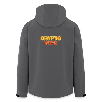 Krypto Frau Bitcoin BTC HOLD Geschenk - Recycelte Männer Softshell-Jacke von Stanley/Stella - Schwarz - Hinten - AI Model Male 185 light (185cm)