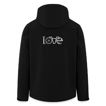 Love - BMX Liebe Geschenk - Recycelte Männer Softshell-Jacke von Stanley/Stella - Schwarz - Hinten - AI Model Male 185 light (185cm)