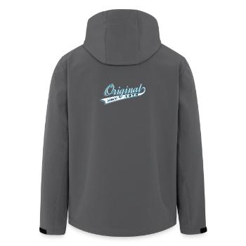 D'origine depuis 1979 idée cadeau cadeau cadeau - Veste softshell homme en polyester recyclé Stanley/Stella - noir - Dos - AI Model Male 185 light (185cm)