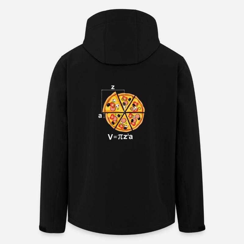 Pizza Motive Math Radius - Veste softshell homme en polyester recyclé Stanley/Stella - noir