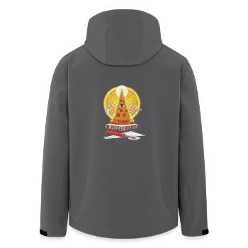 Believe in Pizza - Recycelte Männer Softshell-Jacke von Stanley/Stella - Schwarz - Hinten - AI Model Male 185 light (185cm)