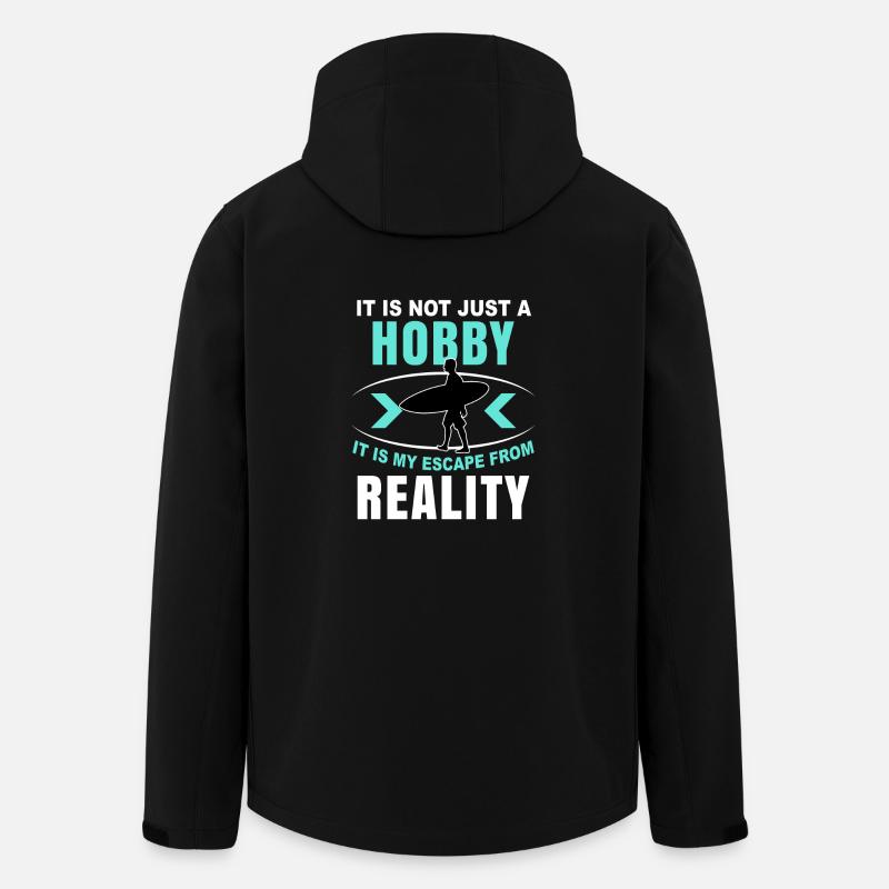 Surf Surfin Geschenk Surfergirl Surfbrett Surfen - Recycelte Männer Softshell-Jacke von Stanley/Stella - Schwarz