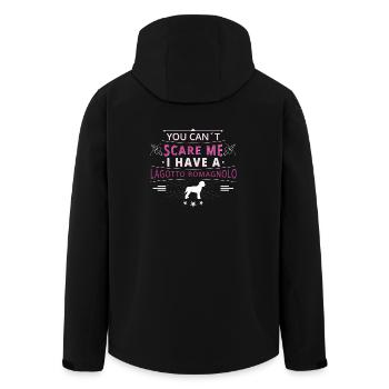 Wasserhund der Romagna scare Lagotto Romagnolo - Recycelte Männer Softshell-Jacke von Stanley/Stella - Schwarz - Hinten - AI Model Male 185 light (185cm)