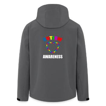 Autism Awareness - Veste softshell homme en polyester recyclé Stanley/Stella - noir - Dos - AI Model Male 185 light (185cm)