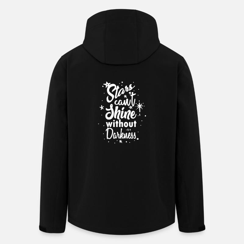 Sterne in der Dunkelheit - Recycelte Männer Softshell-Jacke von Stanley/Stella - Schwarz