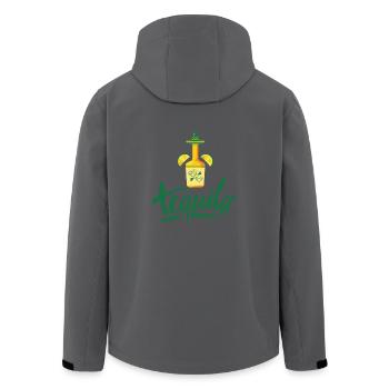Tequila idée cadeau - Veste softshell homme en polyester recyclé Stanley/Stella - noir - Dos - AI Model Male 185 light (185cm)