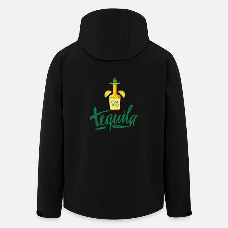 Tequila idée cadeau - Veste softshell homme en polyester recyclé Stanley/Stella - noir