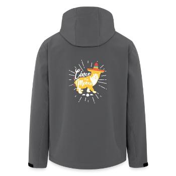 Cinco le Miaou - Veste softshell homme en polyester recyclé Stanley/Stella - charbon - Dos - AI Model Male 185 light (185cm)