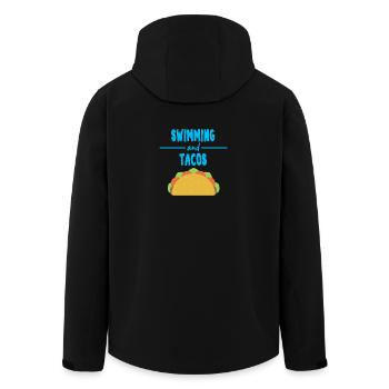 Lustiges Chlor Schwimmer Tacos T-Shirt Geschenk - Recycelte Männer Softshell-Jacke von Stanley/Stella - Schwarz - Hinten - AI Model Male 185 light (185cm)