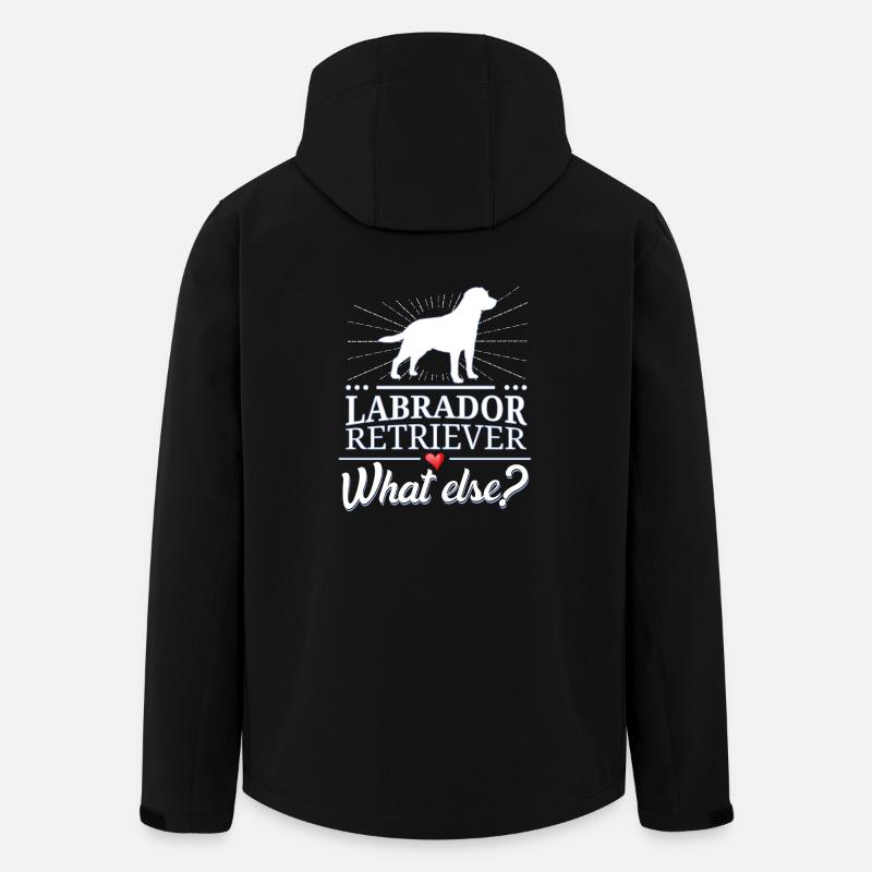 Labrador Retriever quoi d'autre? - Veste softshell homme en polyester recyclé Stanley/Stella - noir