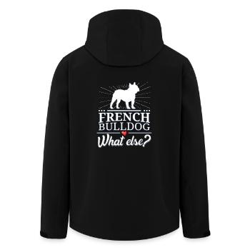 bouledogue français quoi d'autre? bouledogue français - Veste softshell homme en polyester recyclé Stanley/Stella - noir - Dos - AI Model Male 185 light (185cm)