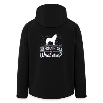 Husky sibérien quoi d'autre? - Veste softshell homme en polyester recyclé Stanley/Stella - noir - Dos - AI Model Male 185 light (185cm)