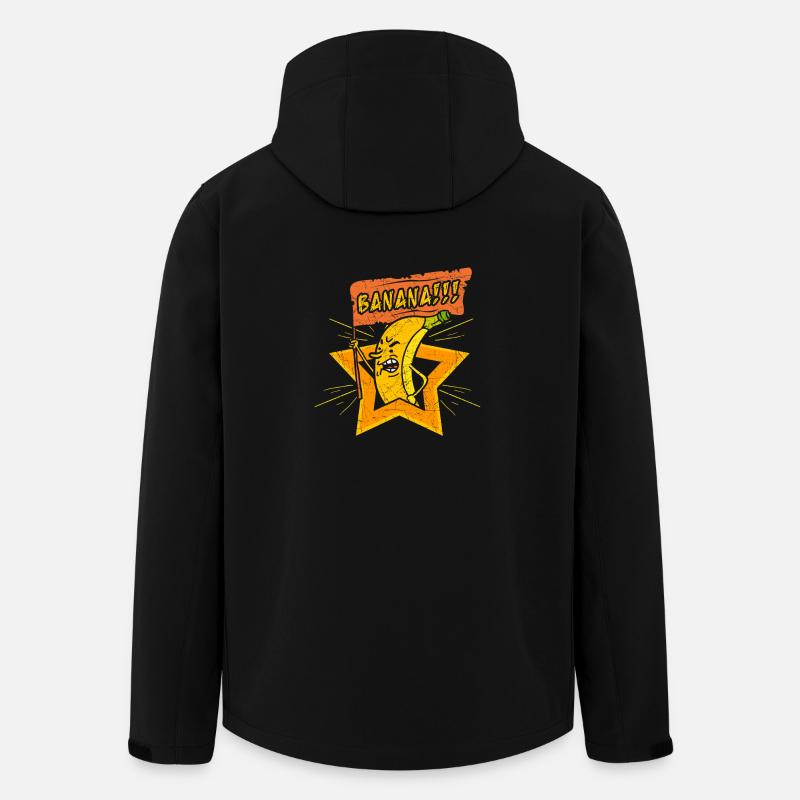 Banana - Bananen-Aufstand - Recycelte Männer Softshell-Jacke von Stanley/Stella - Schwarz