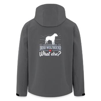 Irish Wolfhound quoi d'autre? Irish Wolfhound - Veste softshell homme en polyester recyclé Stanley/Stella - noir - Dos - AI Model Male 185 light (185cm)