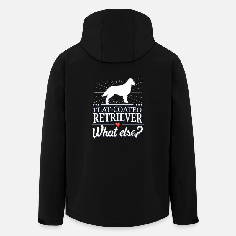 Flat-Coated Retriever quoi d'autre? - Veste softshell homme en polyester recyclé Stanley/Stella - noir
