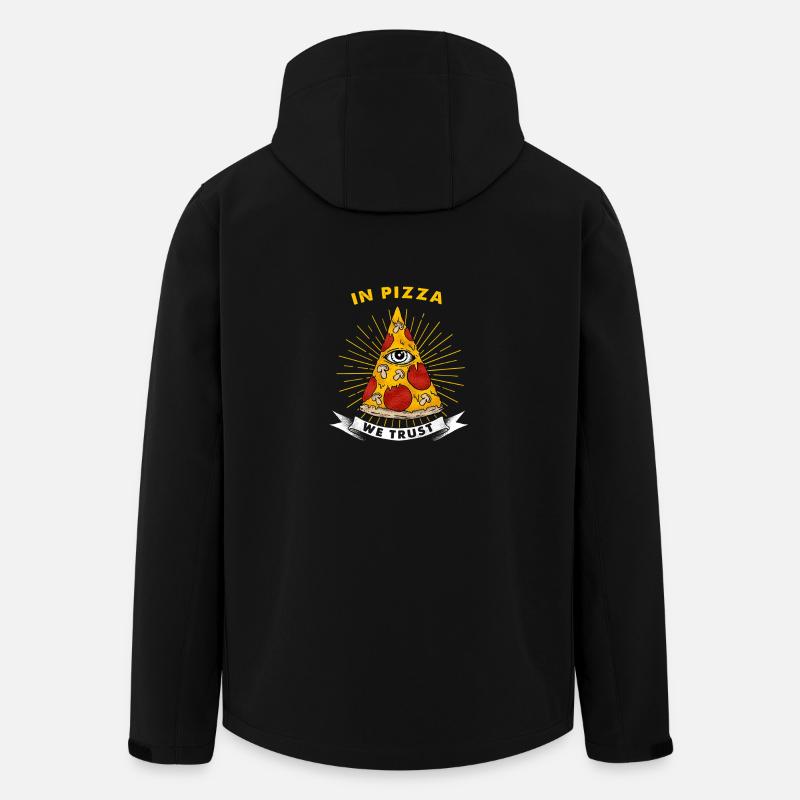 Pizza gift - Men’s Recycled Softshell Jacket by Stanley/Stella - black
