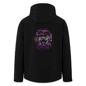 Lion cadeau lion chemise Cool prédateur - Veste softshell homme en polyester recyclé Stanley/Stella - noir - Dos - AI Model Male 185 light (185cm)