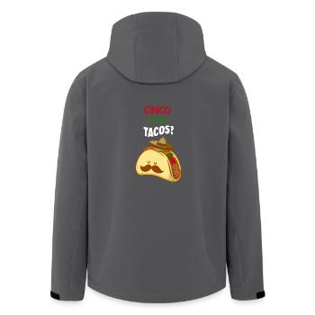 Cinco de Mayo - Feiertag - Mexiko - Taco - Recycelte Männer Softshell-Jacke von Stanley/Stella - Schwarz - Hinten - AI Model Male 185 light (185cm)