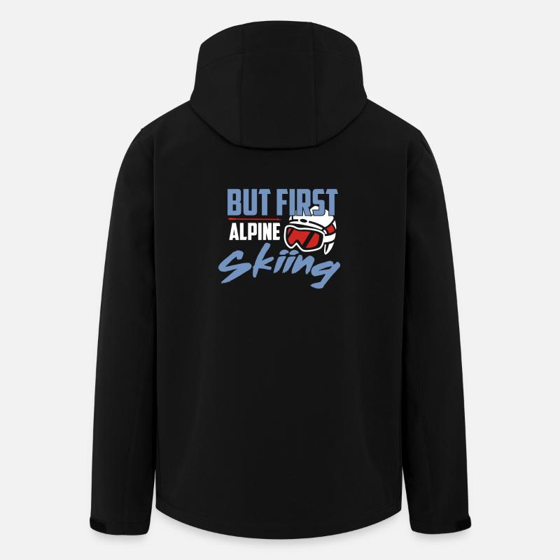 But first alpine skiing t-shirt - Men’s Recycled Softshell Jacket by Stanley/Stella - black