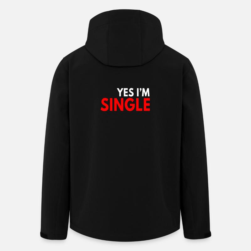Yes I'm Single - Veste softshell homme en polyester recyclé Stanley/Stella - noir