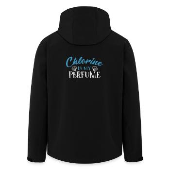 Chlorine is my Perfume T-Shirt - Recycelte Männer Softshell-Jacke von Stanley/Stella - Schwarz - Hinten - AI Model Male 185 light (185cm)