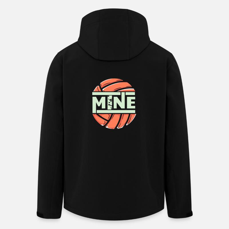 funny love mine volleyball - Recycelte Männer Softshell-Jacke von Stanley/Stella - Schwarz