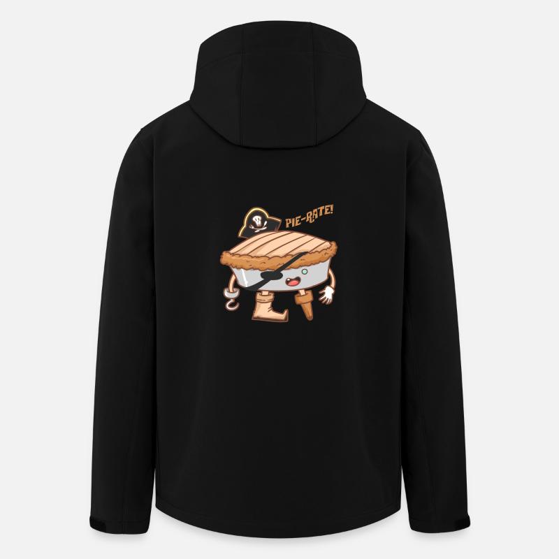 Pie-taux! Gâteau pirate - biscuit - Veste softshell homme en polyester recyclé Stanley/Stella - noir