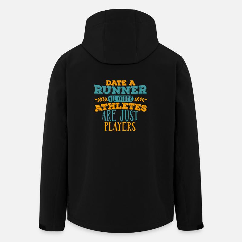 I date runner's T-shirt - Men’s Recycled Softshell Jacket by Stanley/Stella - black