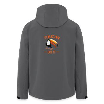 Beau toucan le faire cadeau de motivation chemise - Veste softshell homme en polyester recyclé Stanley/Stella - noir - Dos - AI Model Male 185 light (185cm)