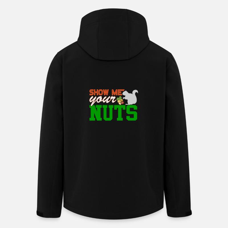 Show me your nuts squirrels - Men’s Recycled Softshell Jacket by Stanley/Stella - black