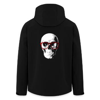 Crâne de nerd pour les geeks - Veste softshell homme en polyester recyclé Stanley/Stella - noir - Dos - AI Model Male 185 light (185cm)
