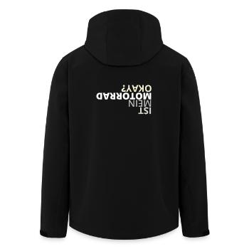Motorrad Geschenk für Motorrad Freunde - Recycelte Männer Softshell-Jacke von Stanley/Stella - Schwarz - Hinten - AI Model Male 185 light (185cm)