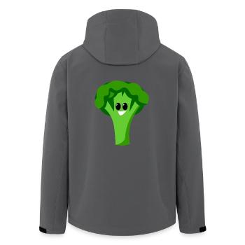 broccoli brocoli veggie gemuese vegetables11 - Veste softshell homme en polyester recyclé Stanley/Stella - noir - Dos - AI Model Male 185 light (185cm)