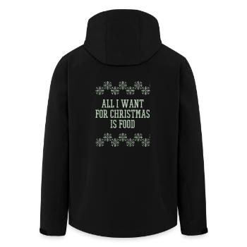 Pull cadeau de Noël laid de Noël - Veste softshell homme en polyester recyclé Stanley/Stella - noir - Dos - AI Model Male 185 light (185cm)
